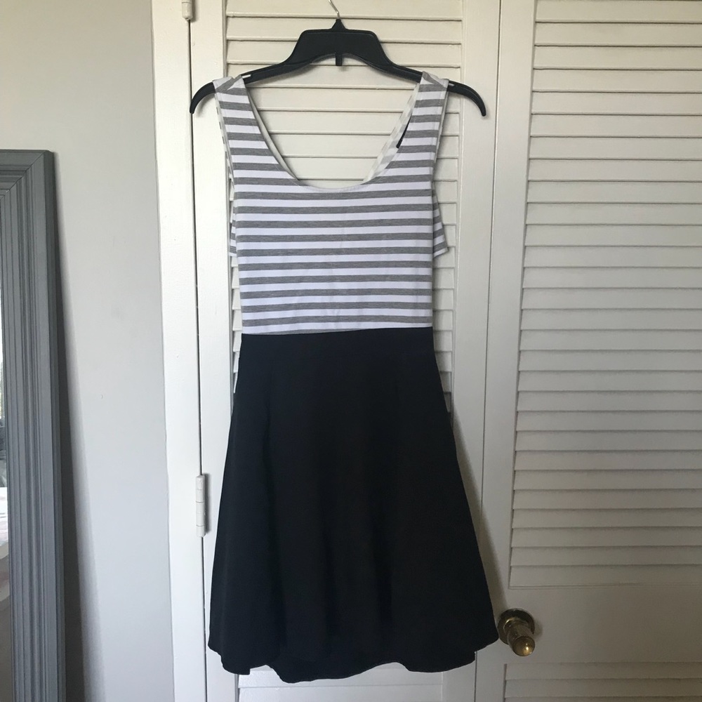 Block skater dress